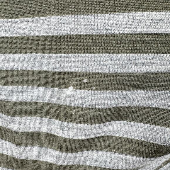 Ibex Diana Cowl Neck Long Sleeve Top 100% Merino Wool in Green Gray Size M (FLAW - Picture 10 of 10